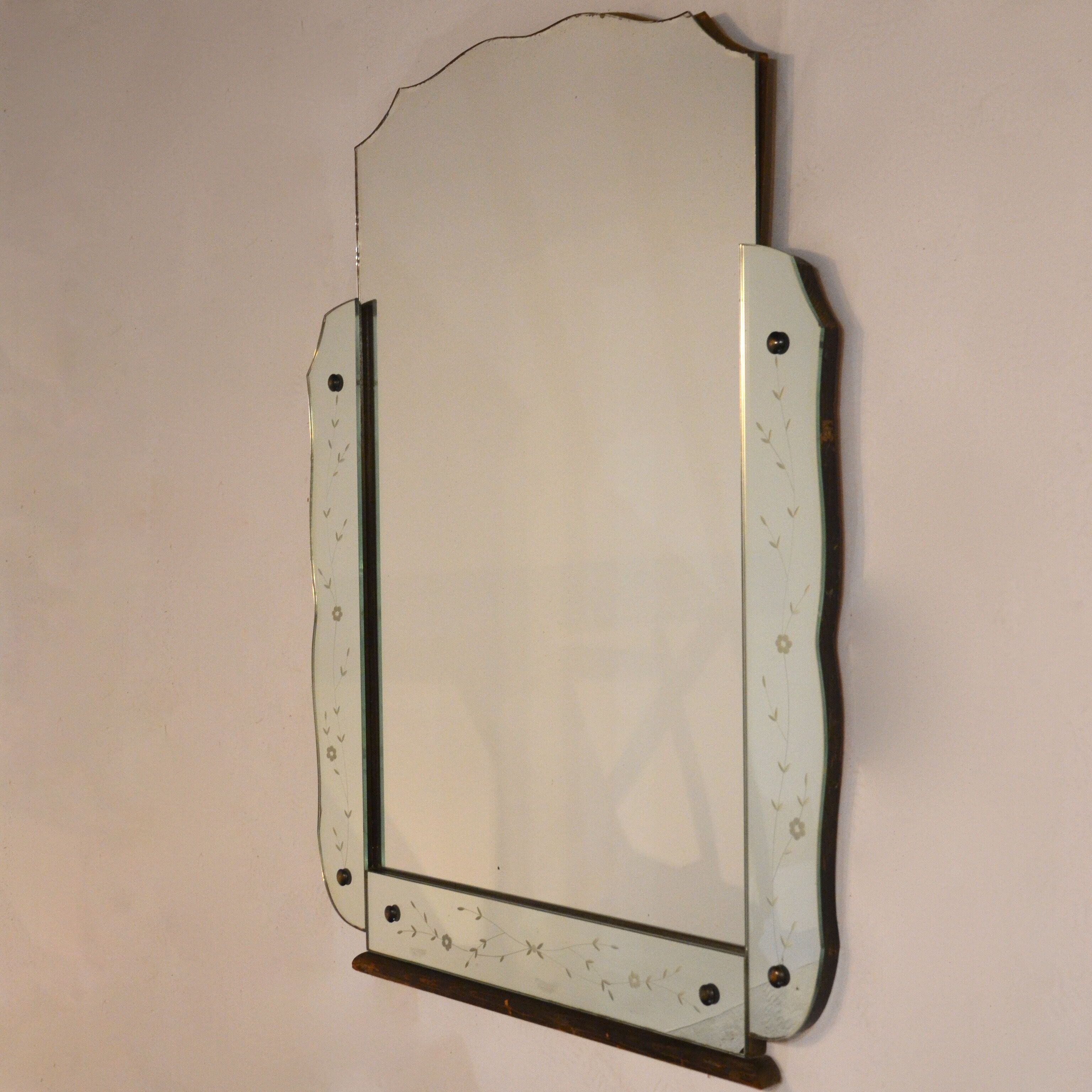 Miroir trumeau vénitien 100 x 77 cm