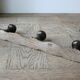 Vintage hook wall coat rack