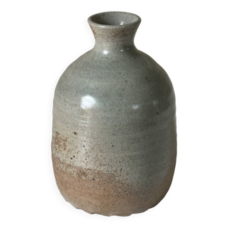 Terracotta ceramic vase signed vintage 70s