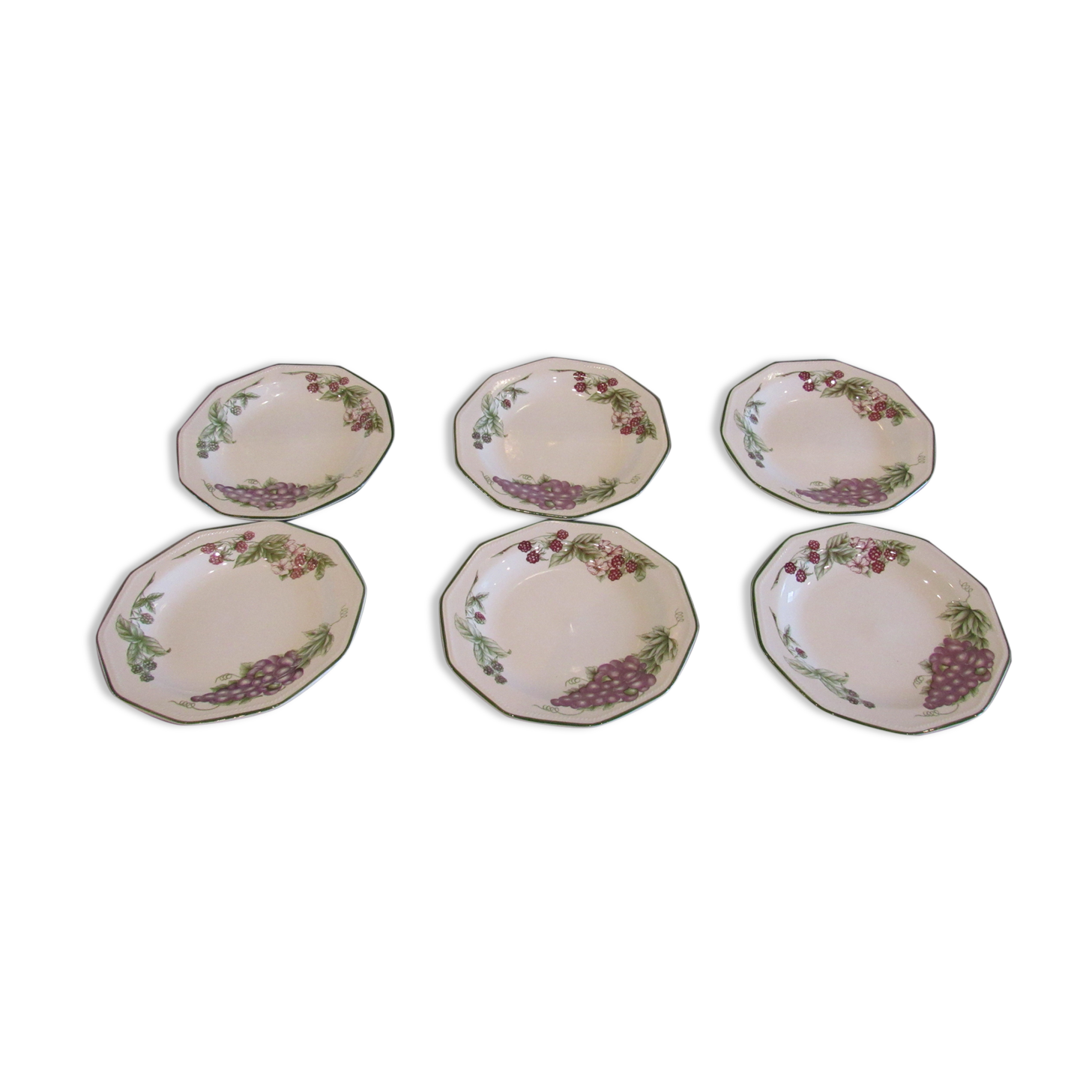 Set of 6 dessert plates Churchill the Chartwell collection