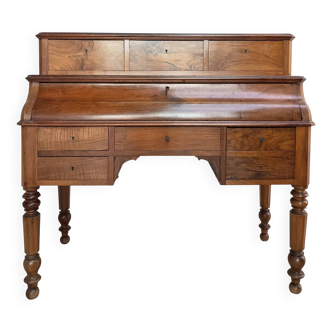 Louis Philippe cylinder desk in walnut from the 19th century.