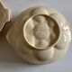 set of 6 oyster plates in ivory Gien earthenware 1960