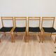 Chaises de salle à manger en bois scandinaves vintage - Branko Ursic STOL Kamnik, ensemble de 2