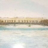 Frame The Alexandre Bridge 3 Paris the Eiffel Tower Etching signed Hubert