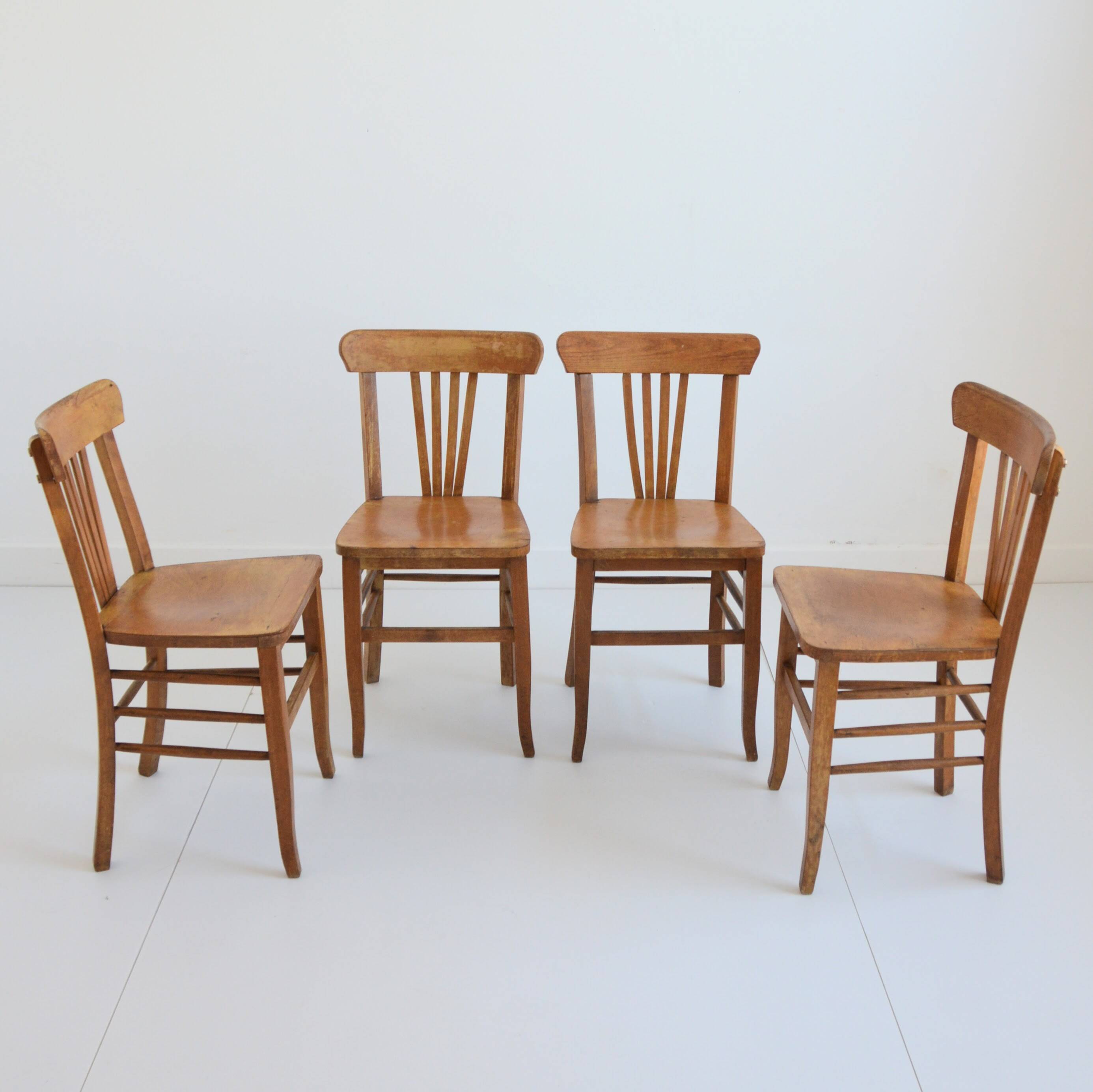 4 bistro chairs, 1950