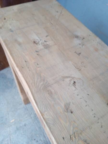 Workbench 120cm old solid wood