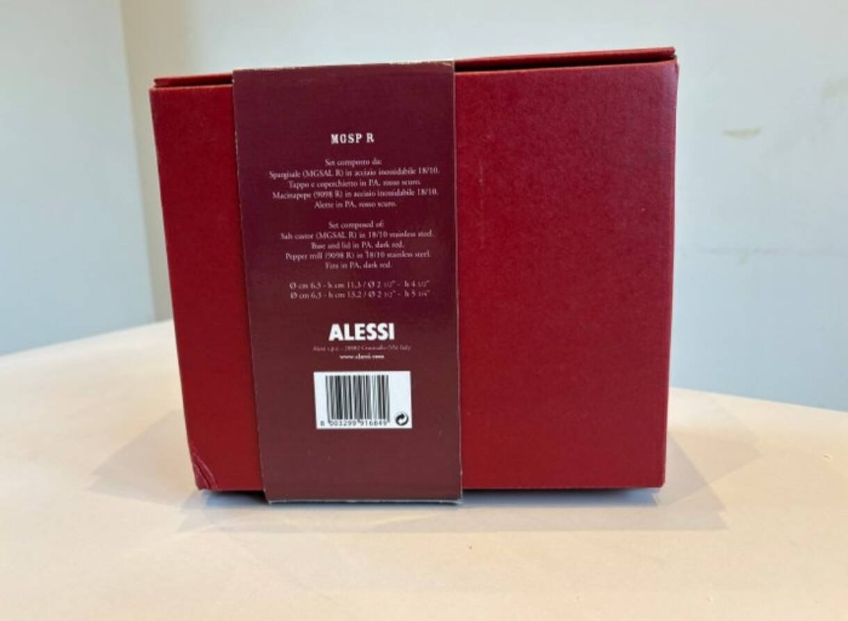 Salt shaker and pepper mill Alessi