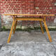 Vallauris rattan kitchen table with tiles