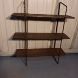 Shelf string iron and wood 3 trays