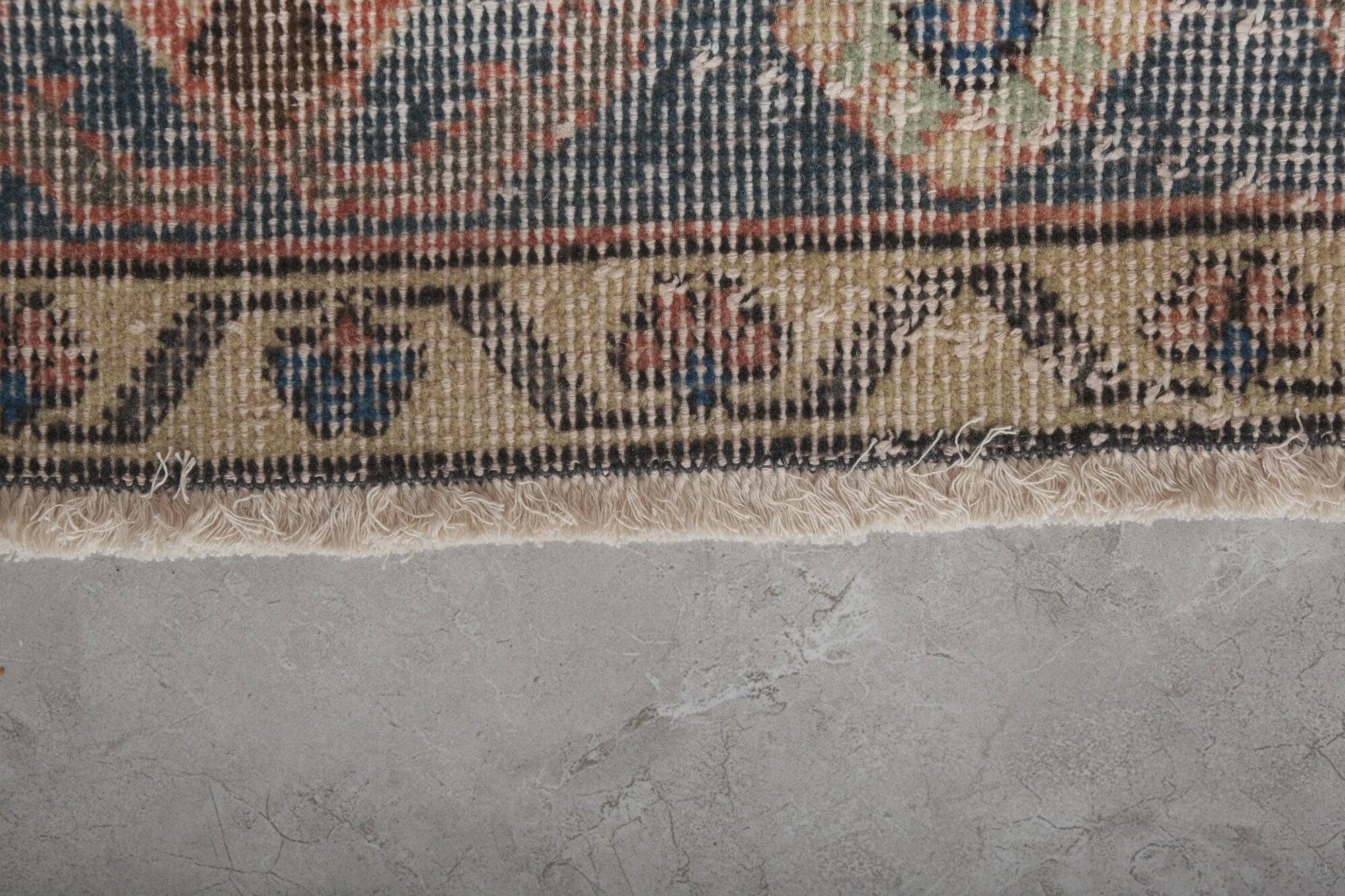 Vintage Turkish hallway rug 115x381 cm