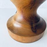 Turned wooden lamp base
