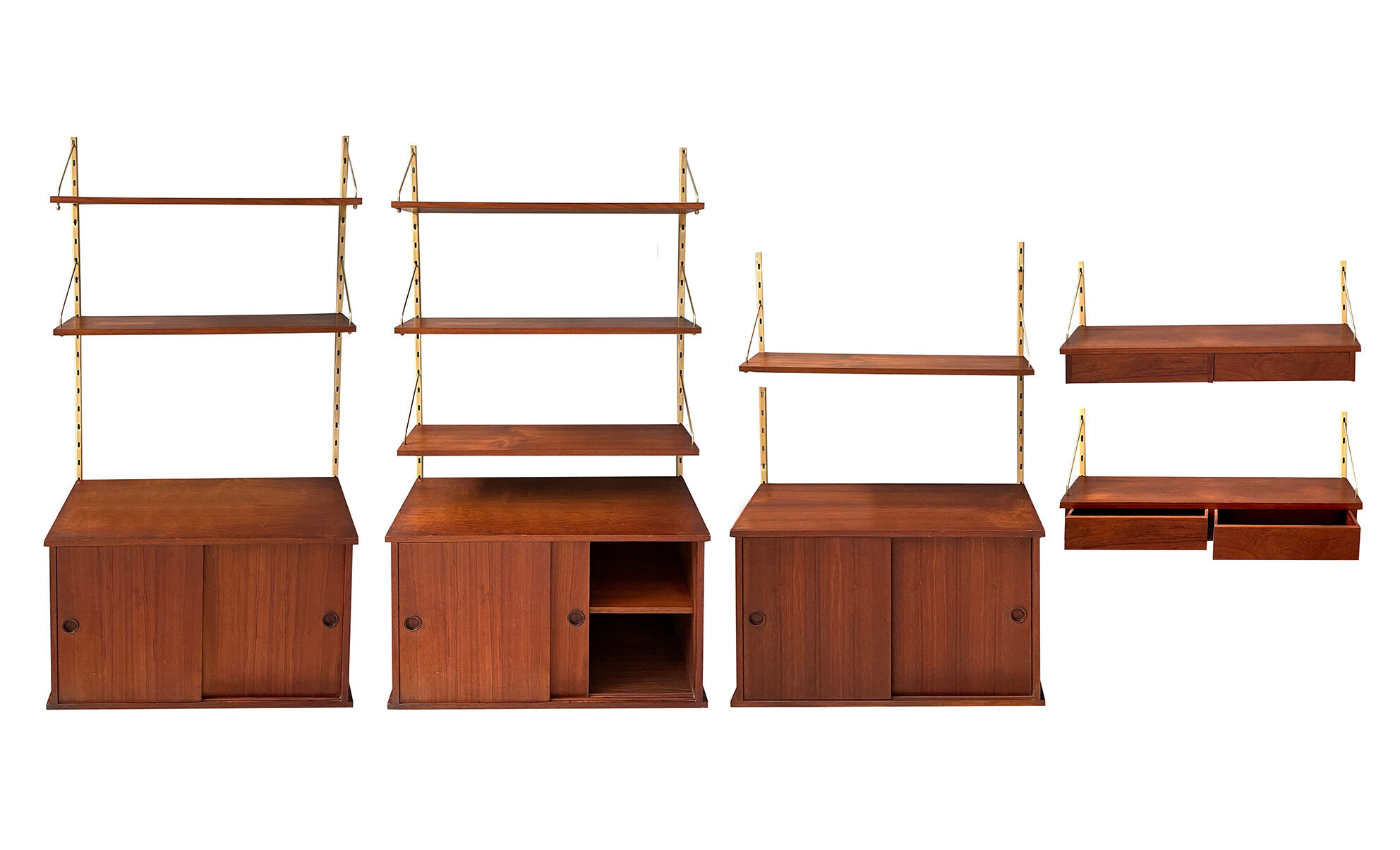 Teak shelving system danish