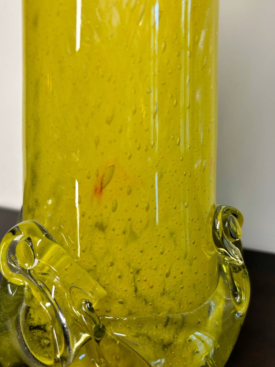 Yellow Murano vase from the 60s