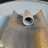 Gold and cream white saucer wall sconce