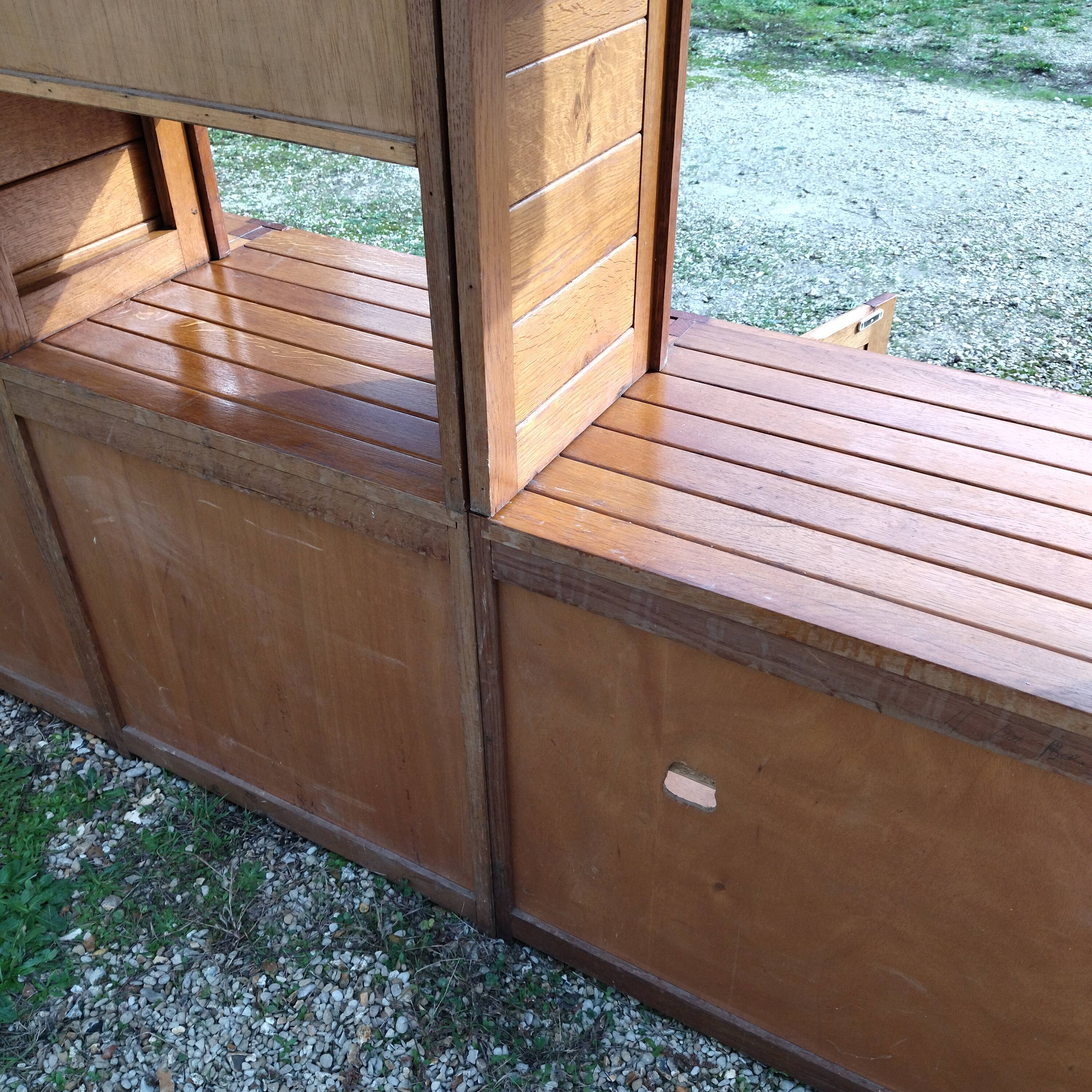 buffet living dresser 70s elm deco chalet Maison Regain