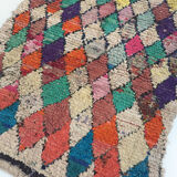 Moroccan berber carpet boucherouite 155x123cm