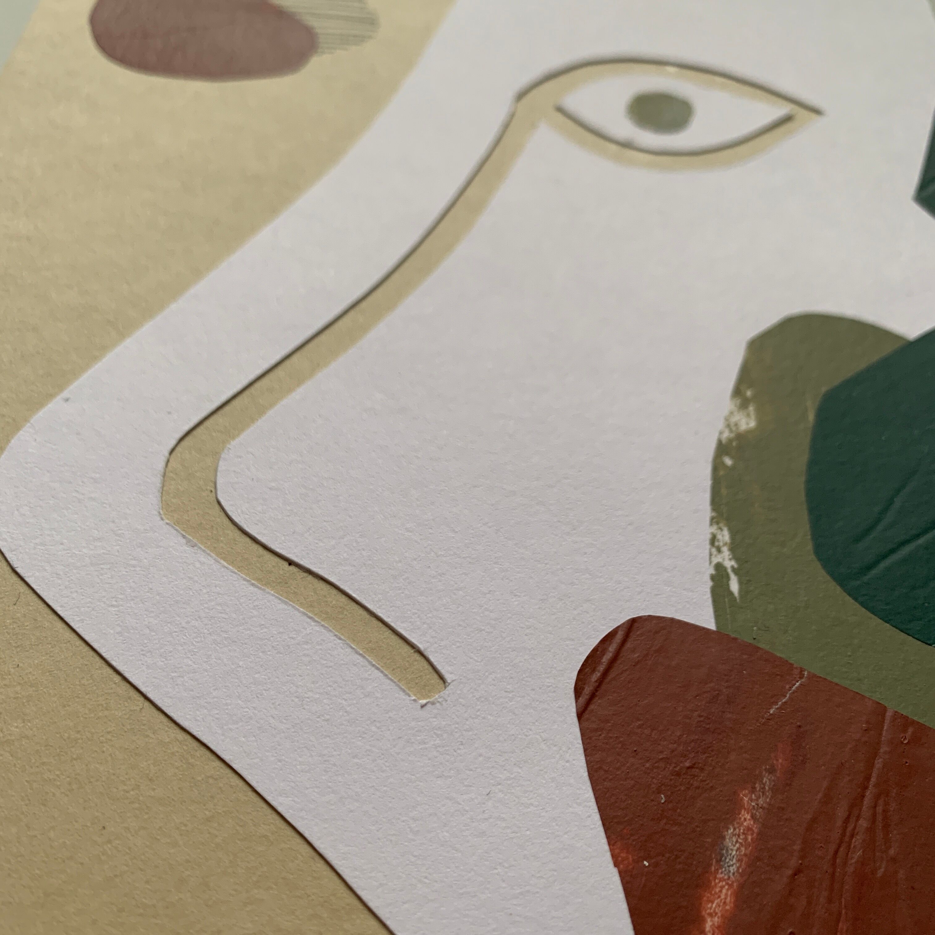 Collage 'Plain Vanilla Plus' of series 'Silhouettes'