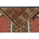 1970s Vintage Turkish Oushak Handmade Orange Runner Rug  91x361