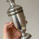 Pair of antique silver-plated vases