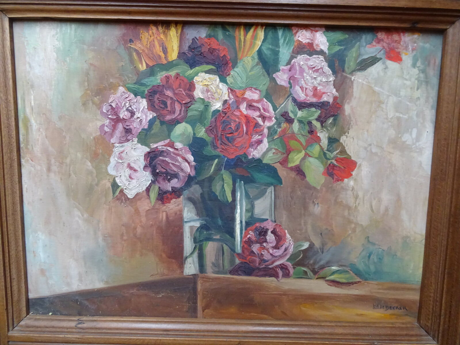 Oak trumeau 78 x 178