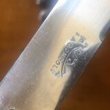 Lot de 10 couteaux anciens corne/argent