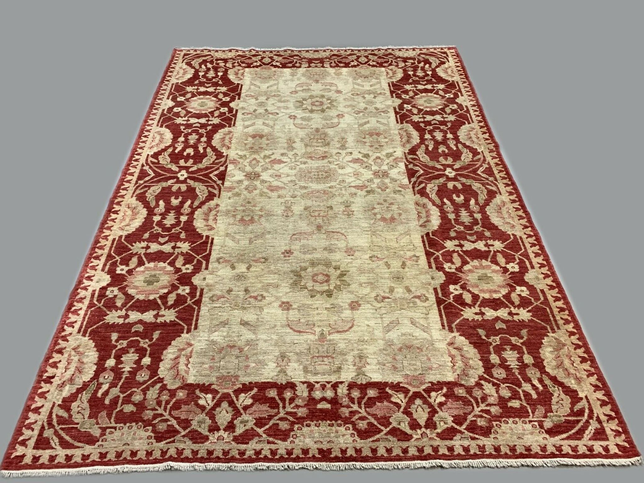 Afghan wool Ziegler rug 313x220 cm