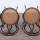 Suite de 6 chaises de bistrot par Josef Hofmann en cannage