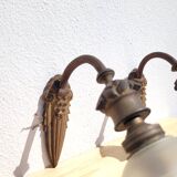 Pair of antique gilded wall lamps