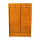 Radia vintage oak double curtain binder cabinet