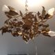 Vintage chandelier in gilded metal