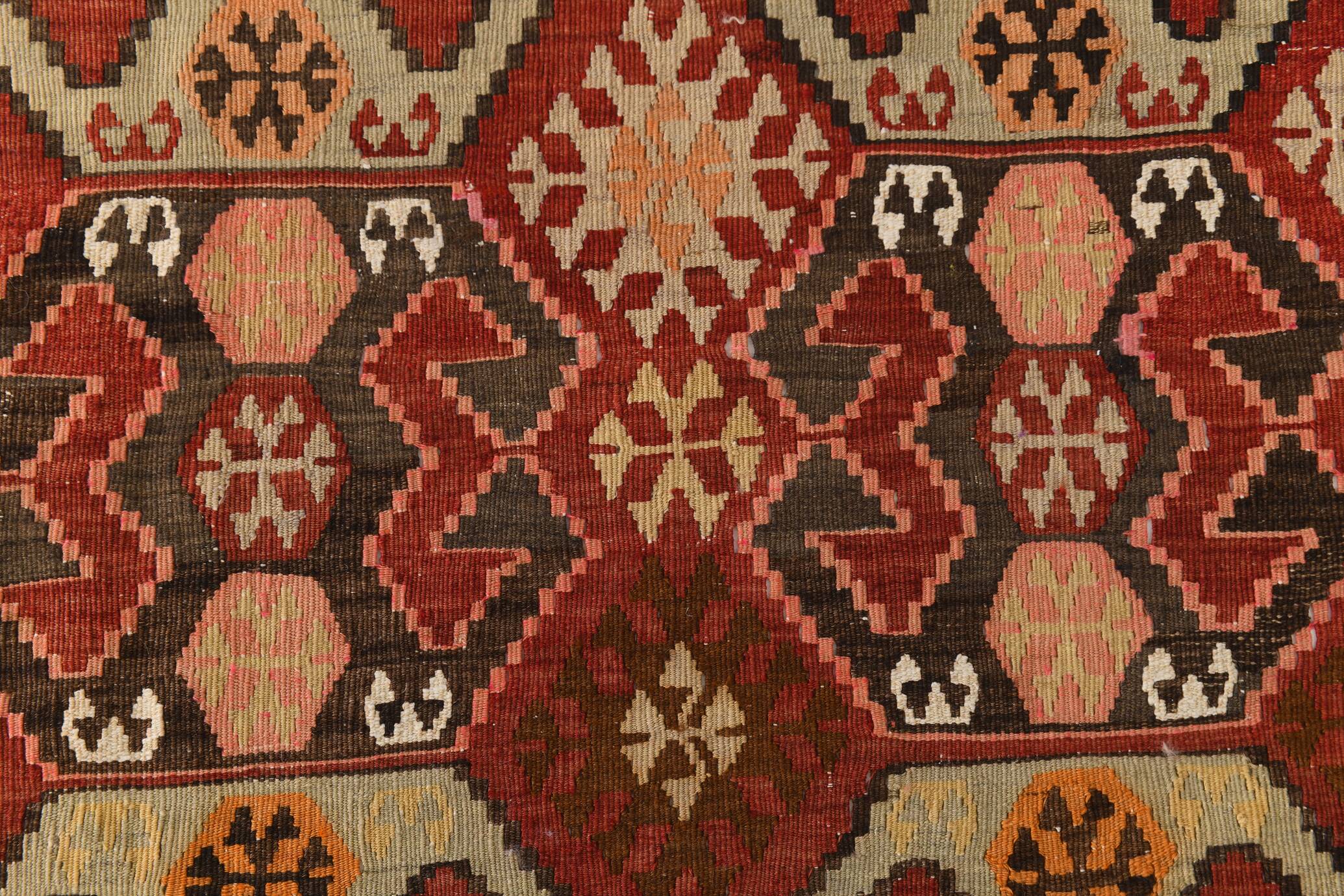 7X14 KİLİM LARGE AREA TURKISH KİLİM RUG, WOOL VINTAGE KILIM RUG, 212X438