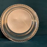 Hollow plate silver metal openwork contours
