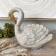 Italian ceramic swan, zoomorphic bottle