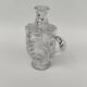 Moulded crystal mustard pot, first part of the 20th century.