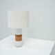 Scandinavian glass table lamp by Bent Nordsted for Tesco