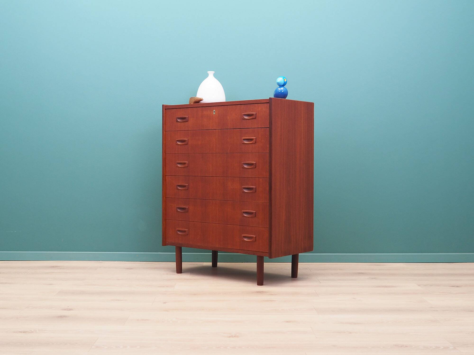 Teak chest of drawers, Danish design, 1970s, made in Denmark