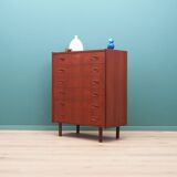 Commode en teck, design danois, années 1970, fabriquée au Danemark