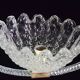Charming Art Deco Barovier & Toso pendant light chandelier Murano glass, 1950s