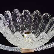 Charming Art Deco Barovier & Toso pendant light chandelier Murano glass, 1950s