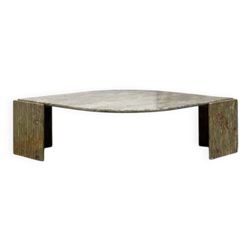 Table basse en marbre attribuée à Roche-Bobois, circa 1970