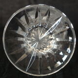 Bohemian crystal soliflore vase hand-cut