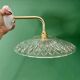 Coudé wall lamp with an old cut glass lampshade - tableware collection
