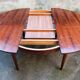 Table transformable en palissandre de rio 118cm