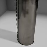 Monumental large stainless steel floor lamps by Targetti – Italy, 1970s