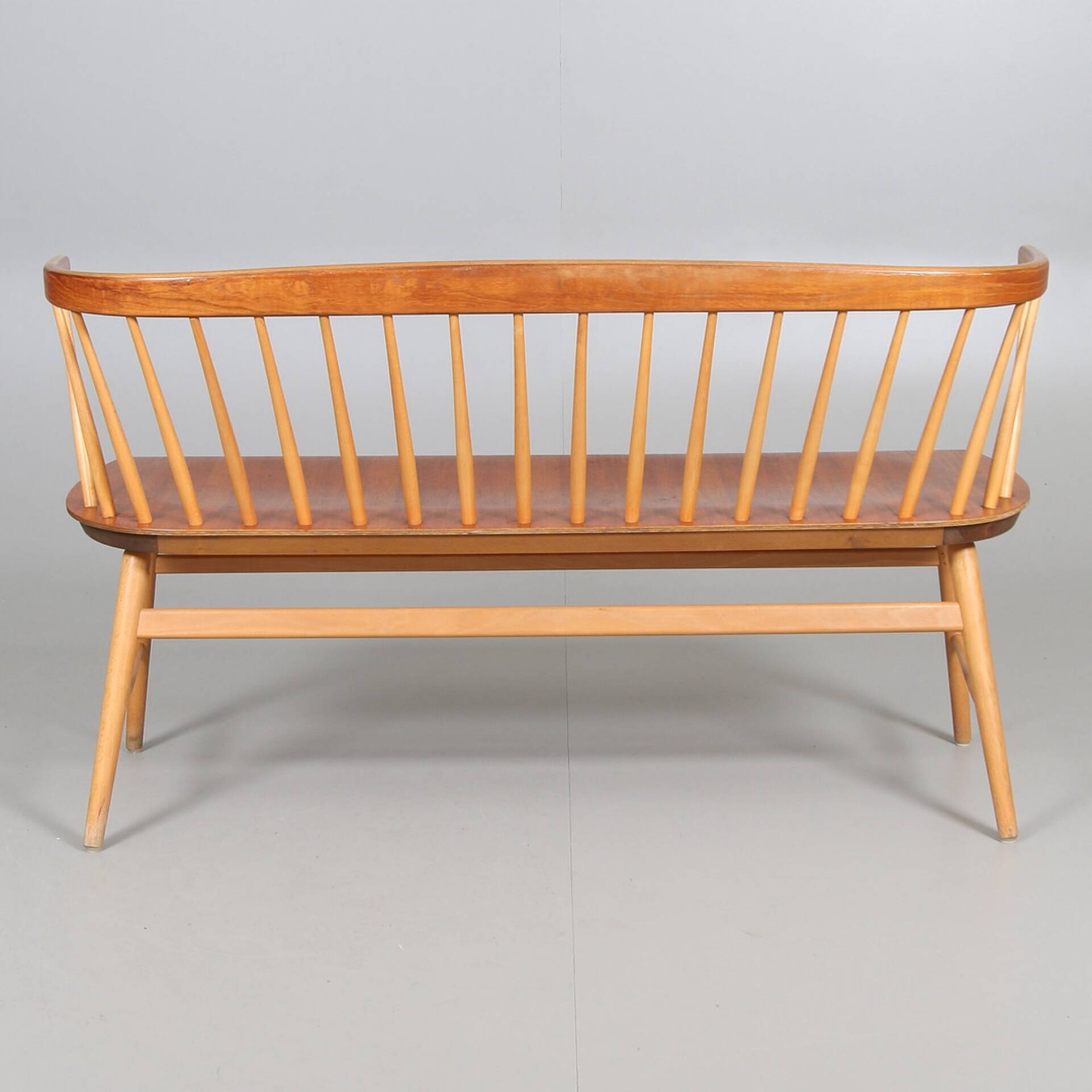 Sofa, teak, "fanett", the Wigell brothers, 1900s.