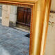 Louis-Philippe mirror with mercury and gold leaf 113x140cm