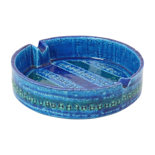 Aldo Londi pour Bitossi Ceramics Cendrier Vide Poche Rimini Bleu