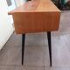 Tricoteuse scandinave pieds compas console vintage