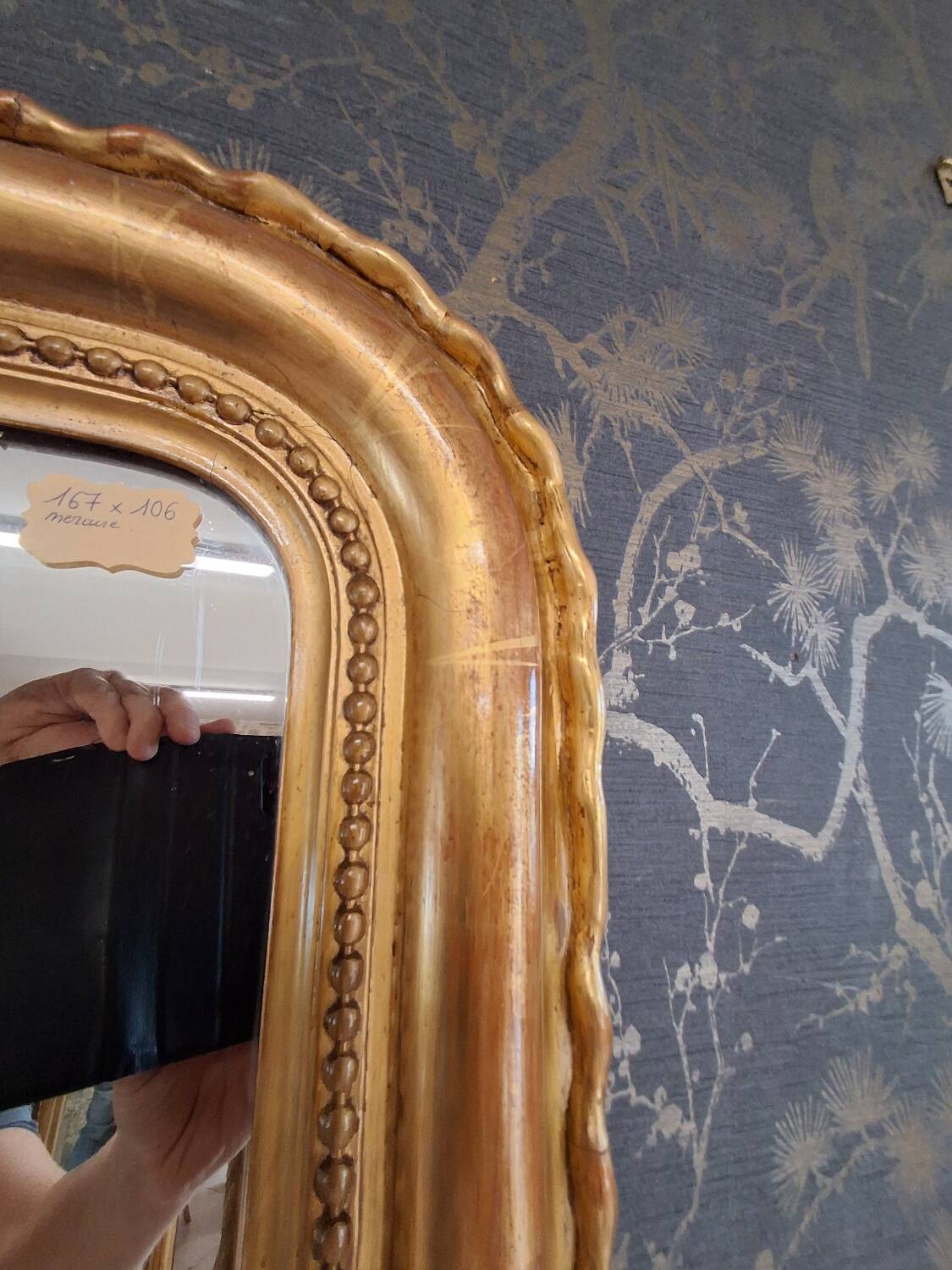 Louis Philippe period mirror 167 x 106