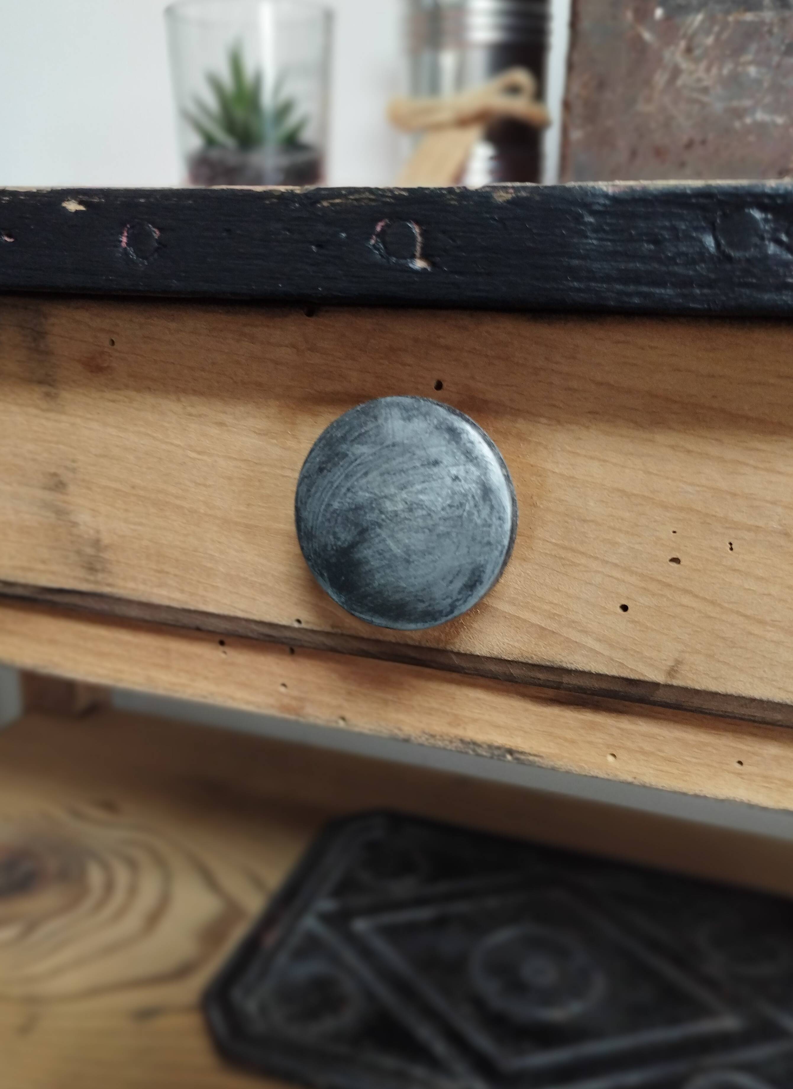 Table d'atelier, console vintage